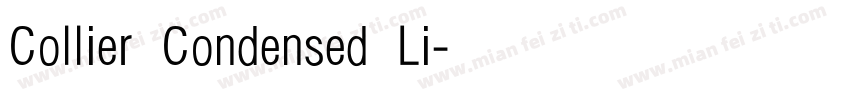 Collier Condensed Li字体转换